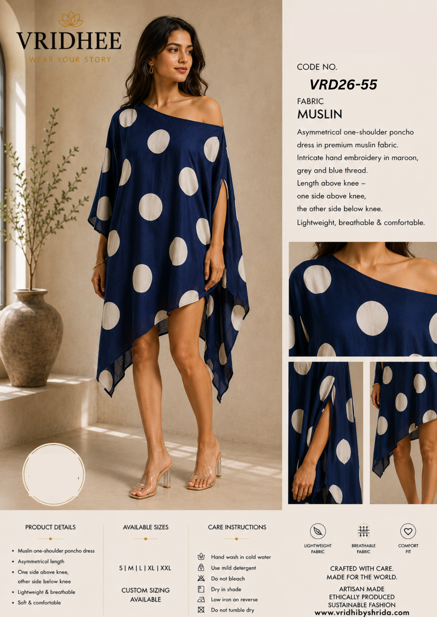 Blue Polka Dress