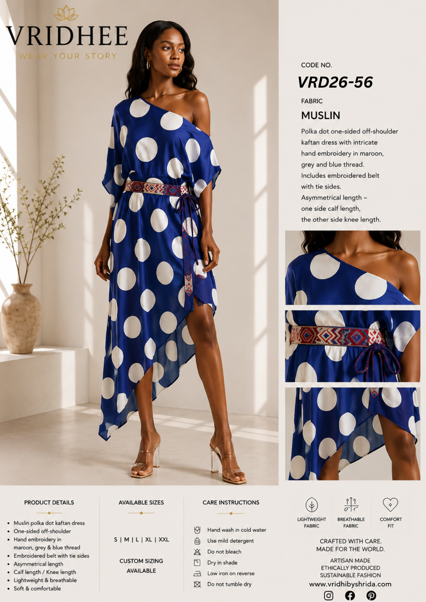Blue Polka Dress