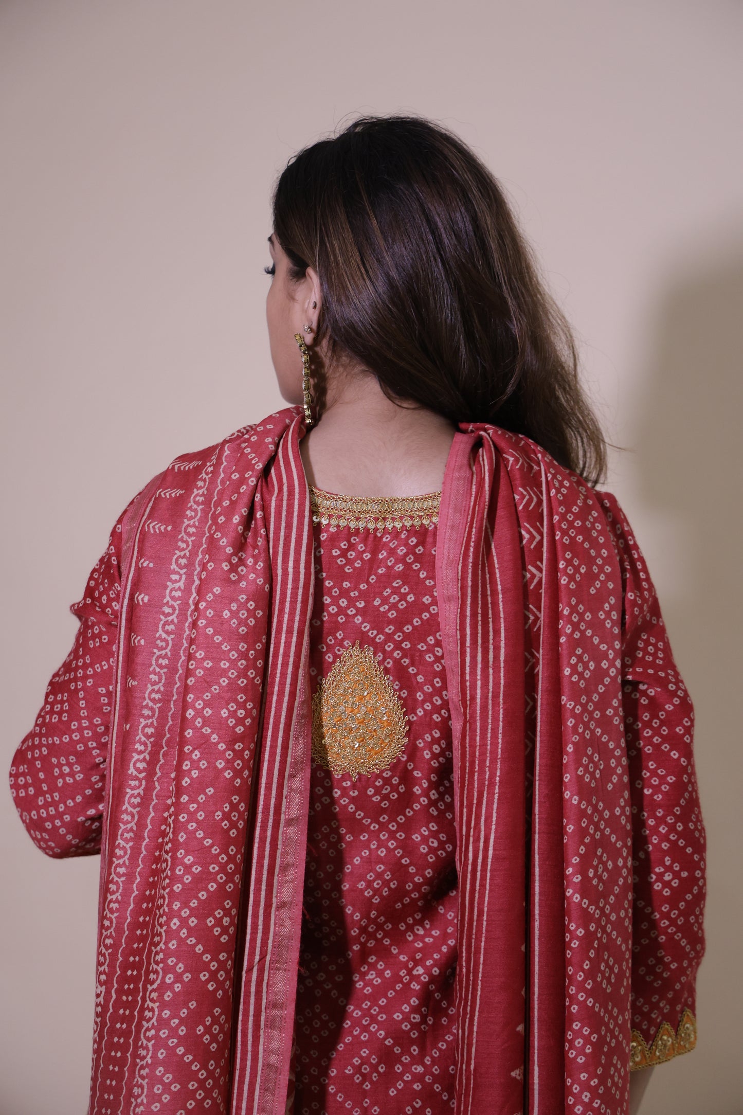 Red an yellow kurta