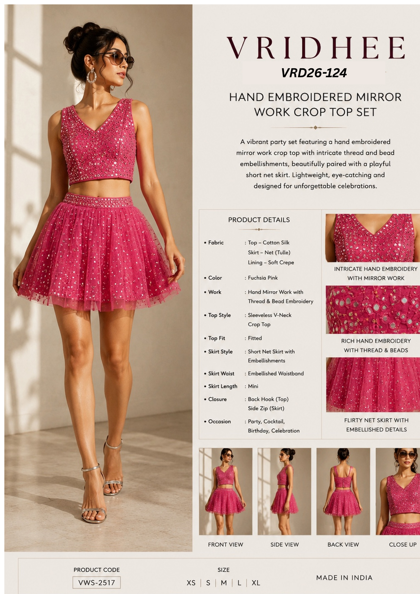 Mirror work blouse