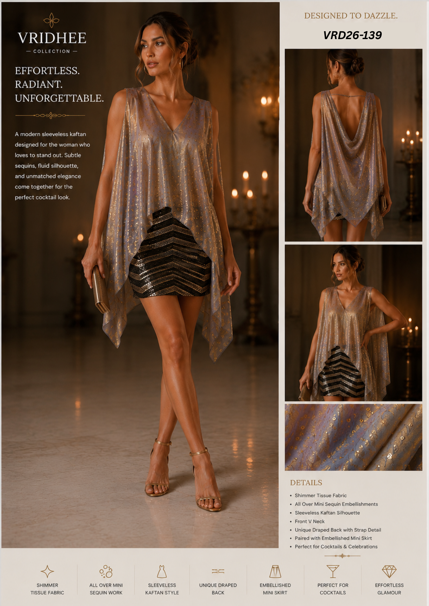 Asymmetrical tissue top
