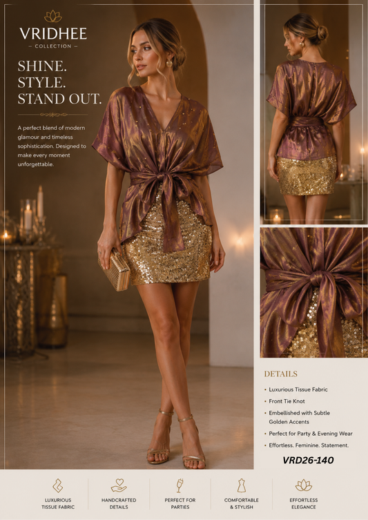 Tissue top with handwork
