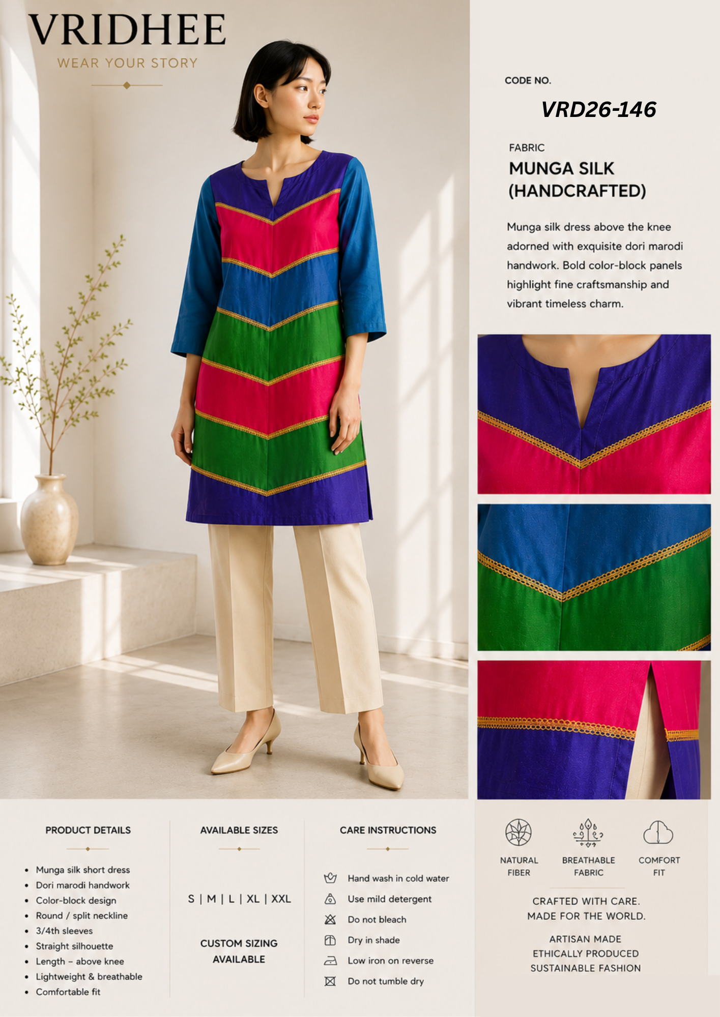 moonga silk kurta