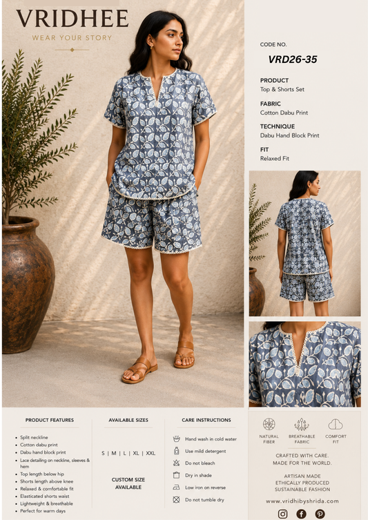 Printed  color block print Co-Ord Set