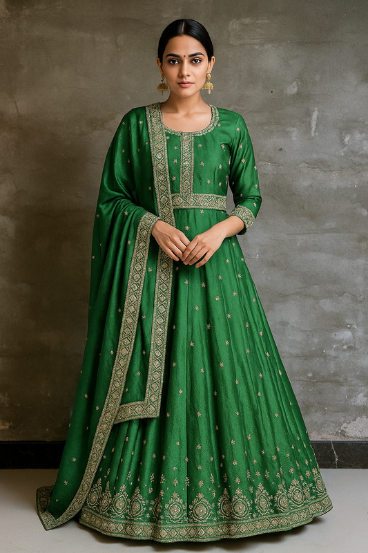 Green Lehenga