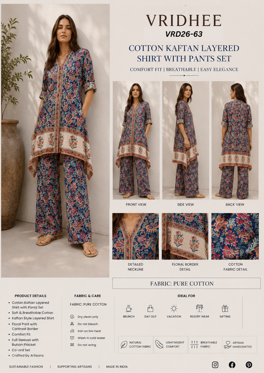 Printed Cotton Co Ord