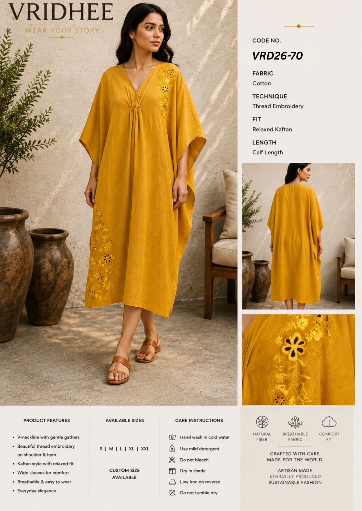 Yellow Cotton Dress