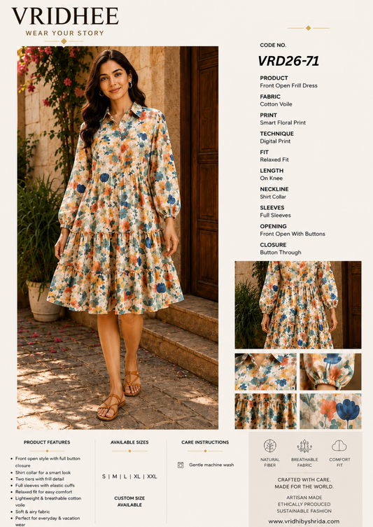 Printed Cotton Dress
