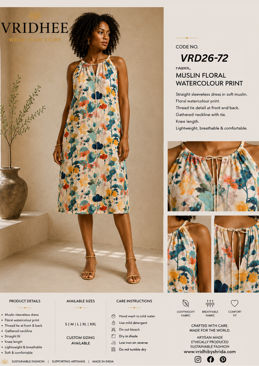 Brown Cotton Dress
