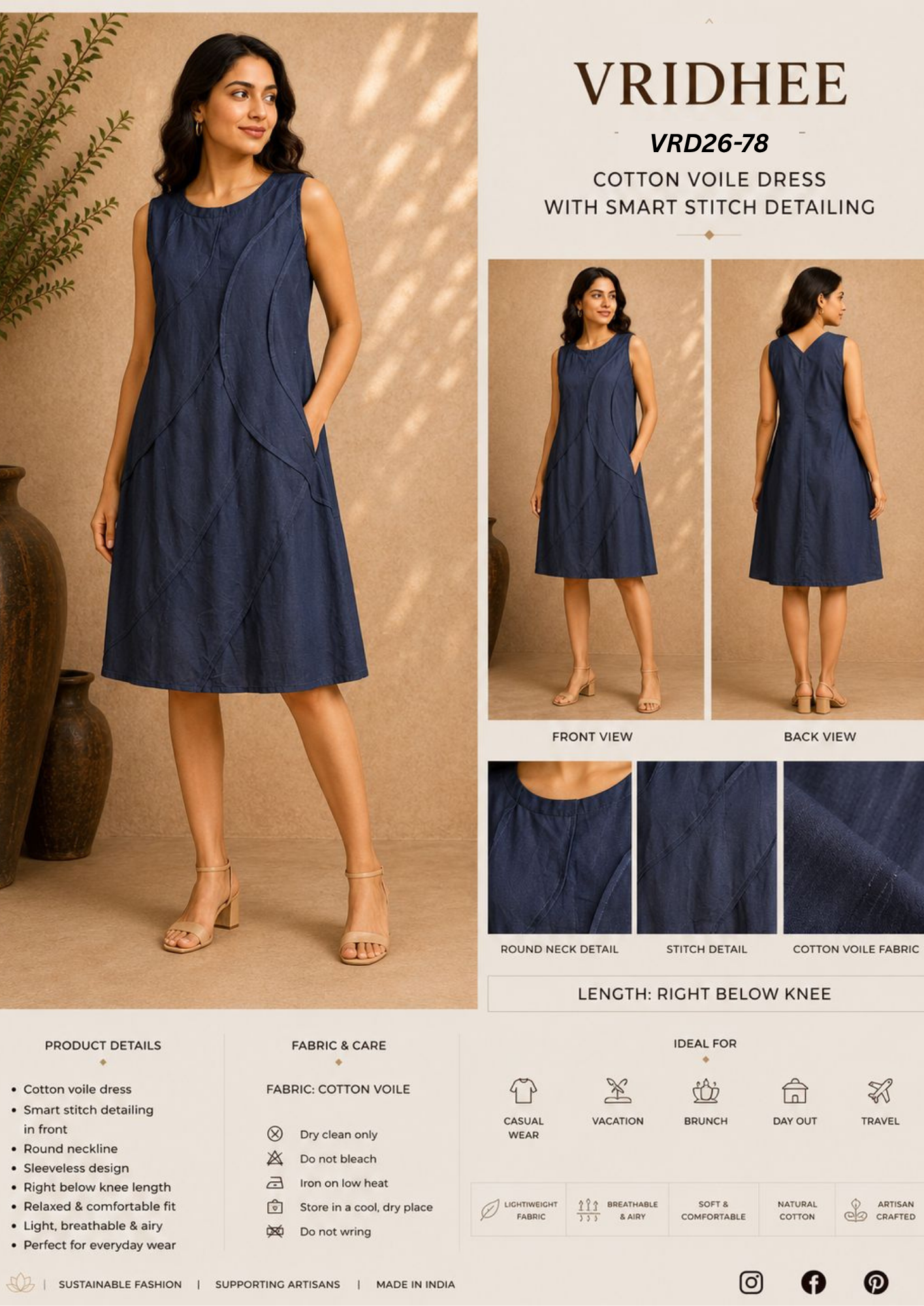 Black Linen Dress