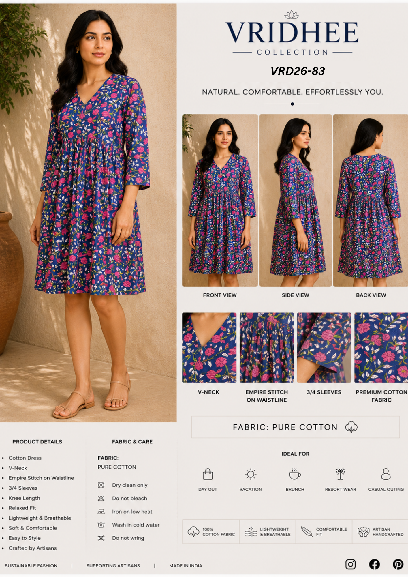 Cotton Printed Dress