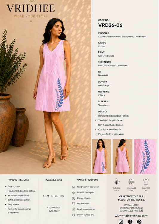 Pink block print with patch and handwork