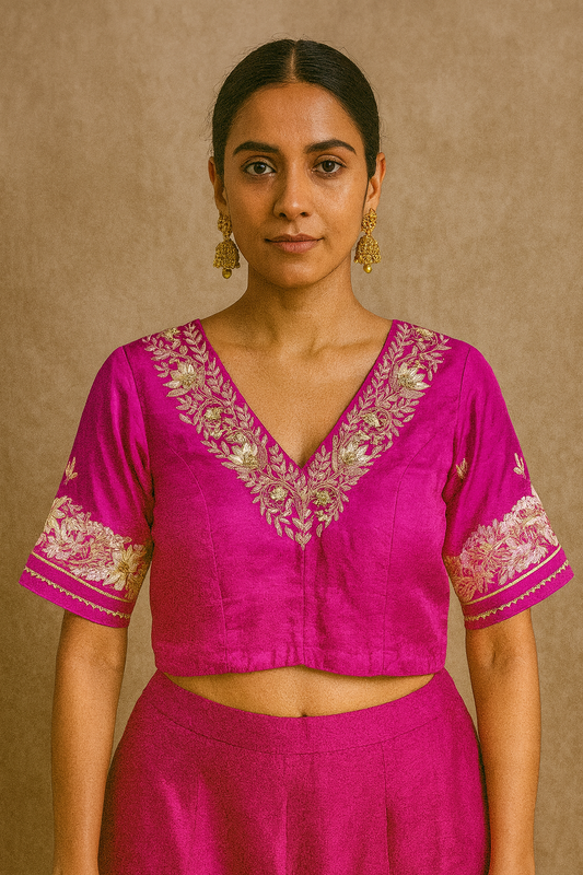 Rani zardozi blouse
