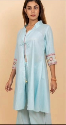 Lined Co-ord set with beads handwork